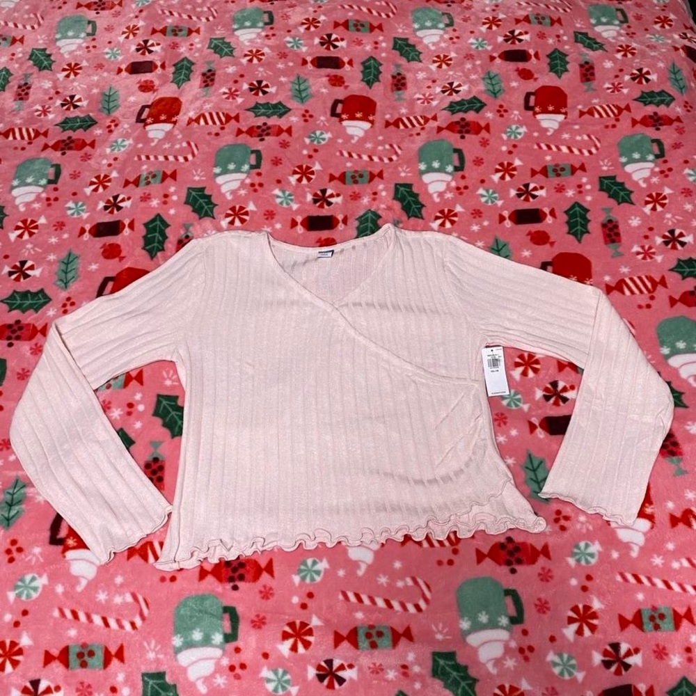 Old Navy Light Pink Ribbed Top
